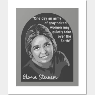 Gloria Steinem Portrait and Quote Posters and Art